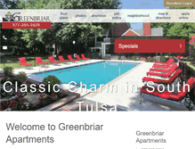 Tablet Screenshot of greenbriartulsa.com